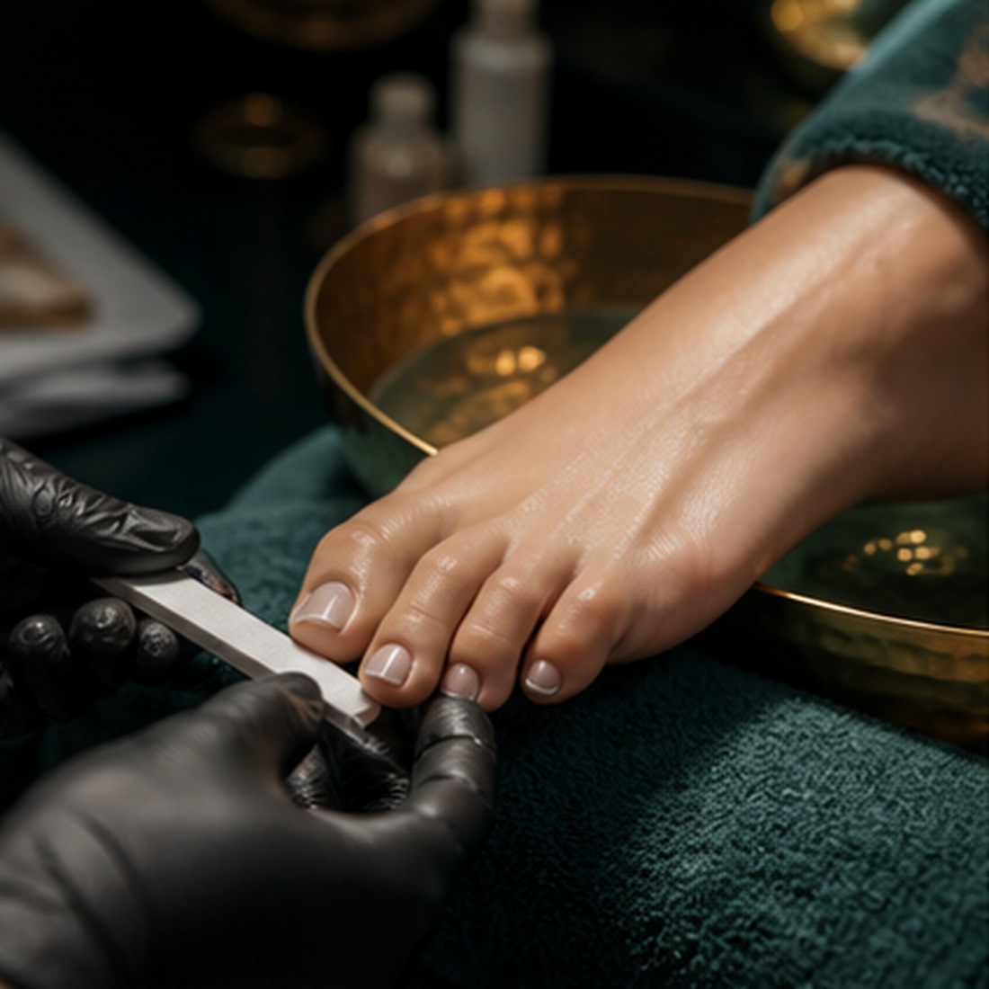 Luxury pedicure care at Goderich Nails & Wellness Spa